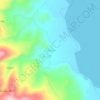 Mappa topografica Cofradia, altitudine, rilievo
