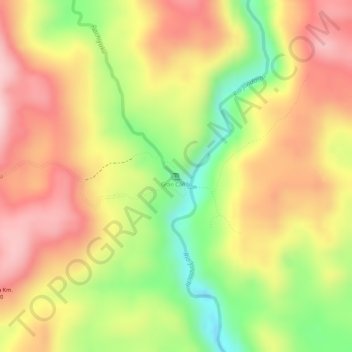 Mappa topografica Gran Cañón, altitudine, rilievo