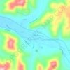 Mappa topografica Roulette, altitudine, rilievo