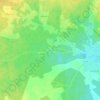 Mappa topografica Le Comte, altitudine, rilievo