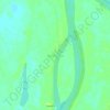 Mappa topografica Santa Lucía, altitudine, rilievo