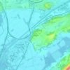 Mappa topografica Montmeillerat, altitudine, rilievo