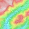 Mappa topografica Le Bas, altitudine, rilievo