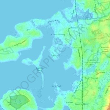 Mappa topografica Patuisset, altitudine, rilievo