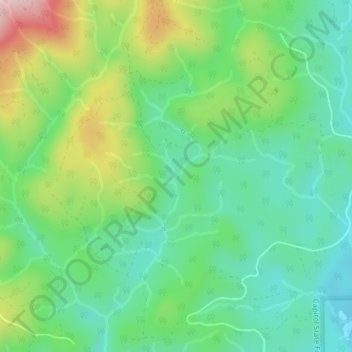 Mappa topografica Mima Falls, altitudine, rilievo