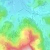 Mappa topografica Le Faing, altitudine, rilievo