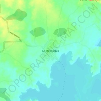 Mappa topografica Chimichagua, altitudine, rilievo