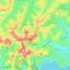Mappa topografica Jardim Copacabana, altitudine, rilievo