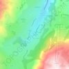 Mappa topografica Le Forest, altitudine, rilievo
