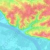 Mappa topografica L'Hortie, altitudine, rilievo