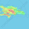 Mappa topografica Peravia, altitudine, rilievo