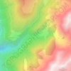 Mappa topografica Bénétant, altitudine, rilievo