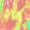 Mappa topografica 丽江市, altitudine, rilievo