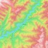 Mappa topografica 墨脱县, altitudine, rilievo