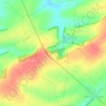 Mappa topografica Mont Pinson, altitudine, rilievo