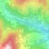 Mappa topografica Clusaz, altitudine, rilievo
