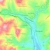 Mappa topografica San Pablo, altitudine, rilievo