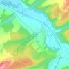 Mappa topografica La Belle Idée, altitudine, rilievo