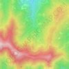 Mappa topografica Ciastralet, altitudine, rilievo