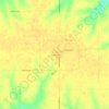 Mappa topografica Packwood, altitudine, rilievo