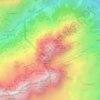 Mappa topografica Aiguille de Mesure, altitudine, rilievo