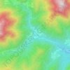 Mappa topografica Dont, altitudine, rilievo