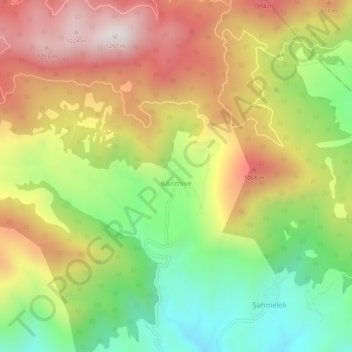 Mappa topografica Kazimiye, altitudine, rilievo