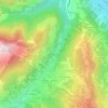 Mappa topografica Les Nants, altitudine, rilievo