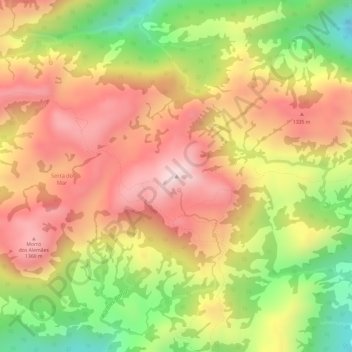 Mappa topografica Morro da Igrejinha, altitudine, rilievo