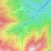 Mappa topografica Mònesi di Mendatica, altitudine, rilievo