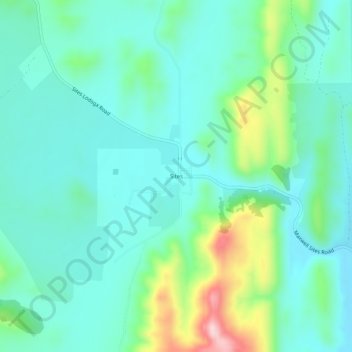 Mappa topografica Sites, altitudine, rilievo