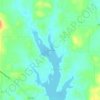 Mappa topografica Lake Kiowa, altitudine, rilievo