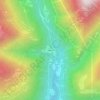 Mappa topografica Cagnoletti, altitudine, rilievo