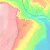 Mappa topografica 铁盖乡, altitudine, rilievo