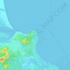 Mappa topografica Tacimirim, altitudine, rilievo