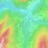 Mappa topografica Préversin, altitudine, rilievo
