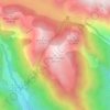 Mappa topografica Mont Autcellier, altitudine, rilievo