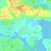 Mappa topografica Lande Vallée, altitudine, rilievo