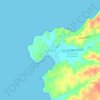 Mappa topografica Ayangue, altitudine, rilievo