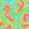 Mappa topografica Rift, altitudine, rilievo