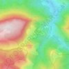 Mappa topografica Le Caunil, altitudine, rilievo