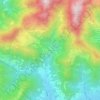 Mappa topografica Burro, altitudine, rilievo