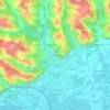 Mappa topografica Gal de Merle, altitudine, rilievo