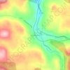 Mappa topografica East Wallingford, altitudine, rilievo