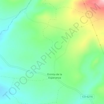 Mappa topografica Córdoba, altitudine, rilievo
