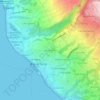 Mappa topografica Mont Bazin, altitudine, rilievo