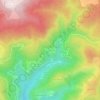 Mappa topografica Castans, altitudine, rilievo