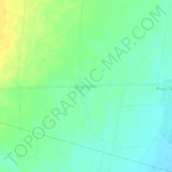 Mappa topografica Boa Sorte, altitudine, rilievo