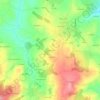 Mappa topografica Le Cheyroux, altitudine, rilievo