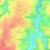 Mappa topografica La Hautière, altitudine, rilievo